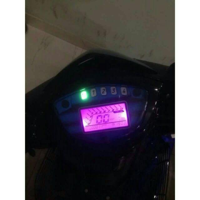 Đồng hồ LCD dành cho sirius và Ex 2006-2010 Đời cũ nền xanh