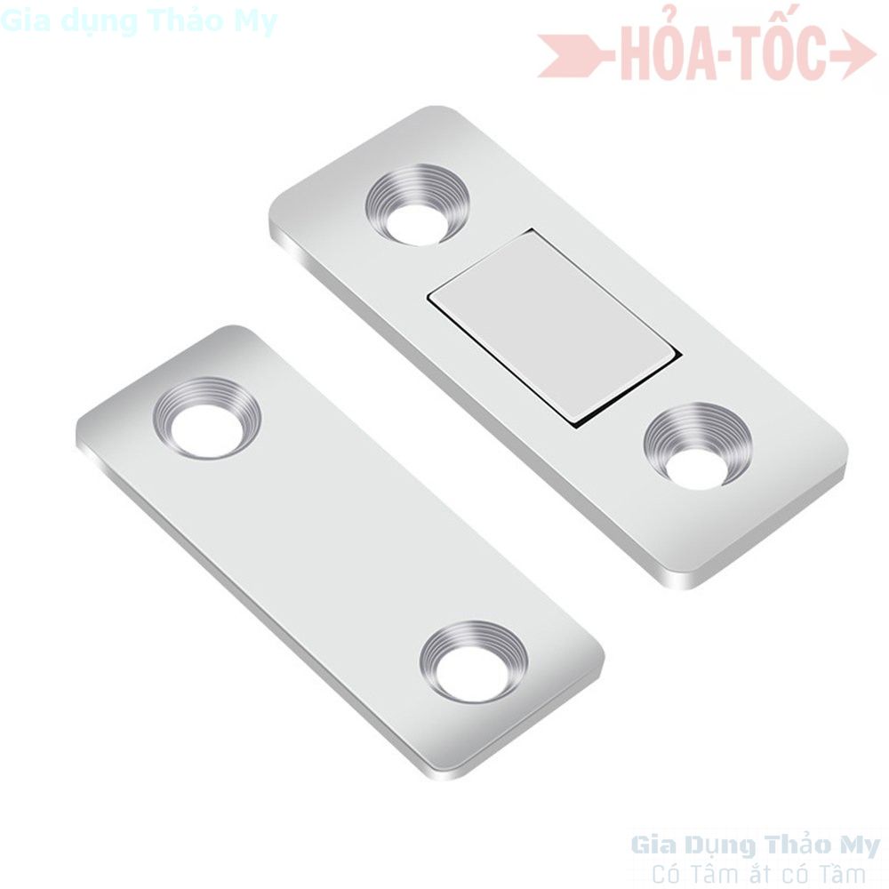 Bộ nam châm gắn cửa tủ thông minh tự động đóng cửa, lắp đặt dễ dàng, từ tính mạnh mẽ, phù hợp với cửa tủ, cửa sổ