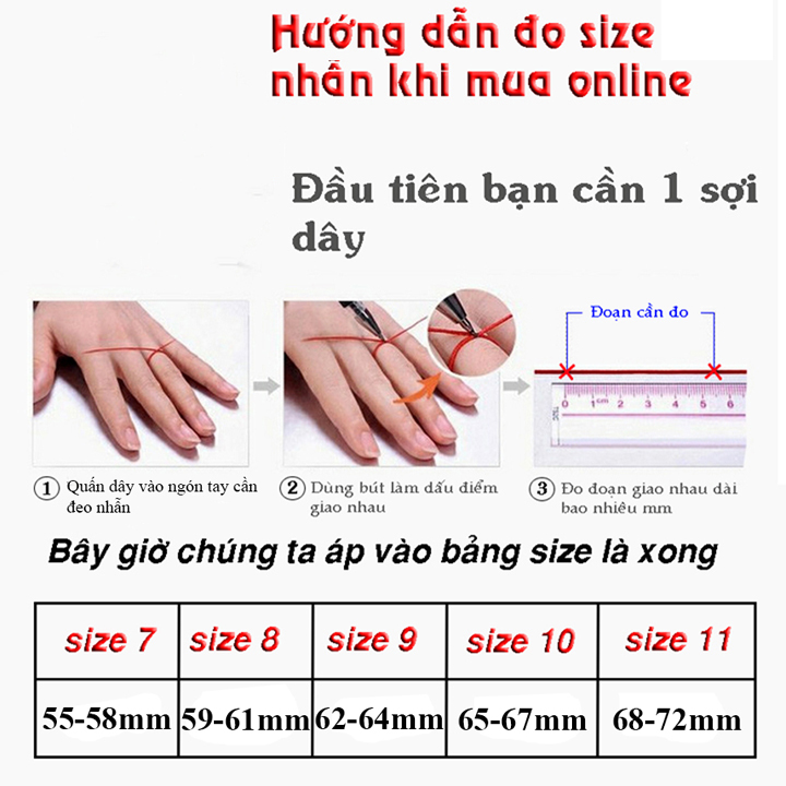 Nhẫn nam chữ PHÚC may mắn MNH014-2 Không đen không gỉ sét