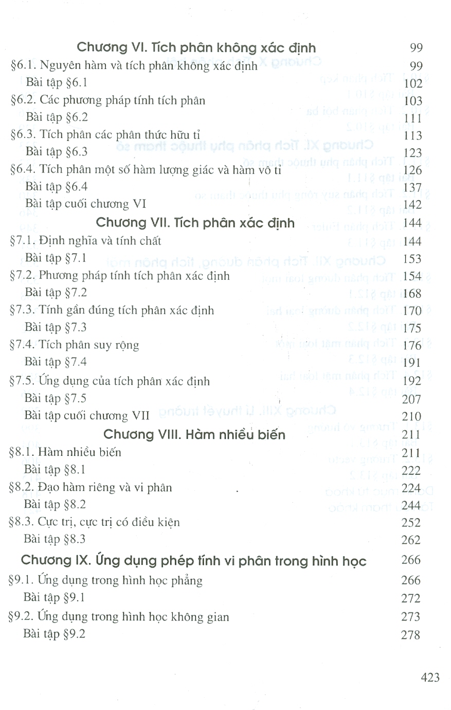 Toán Học Cao Cấp, Tập Hai: Giải Tích (Tái bản lần thứ tư - năm 2023)