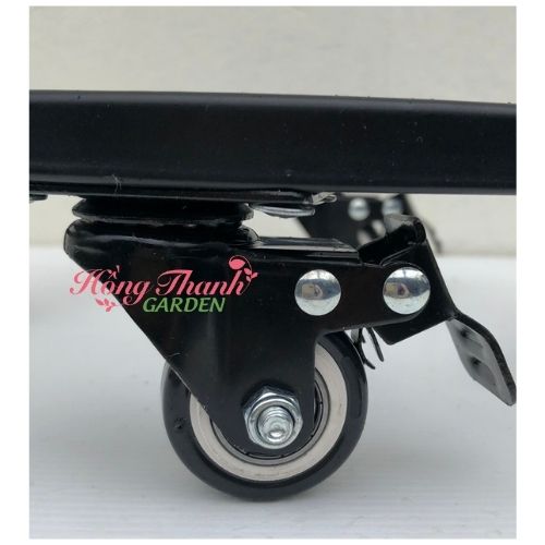 Đế Lót Chậu Có Bánh Xe ĐK40cm, Đế Chậu Thông Minh Cao Cấp HTG, Siêu Chắc Khỏe, Có Bánh Xe Di Chuyển, Có Chốt An Toàn, Chịu Lực Đến 200kg, Chất Liệu Hợp Kim Cao Cấp Sơn Tĩnh Điện
