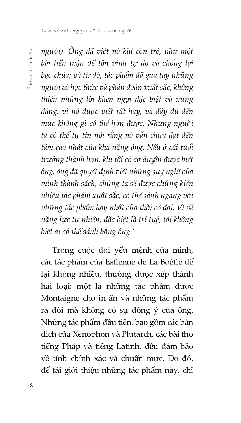Sách - Luận Về Sự Tự Nguyện Nô Lệ Của Con Người