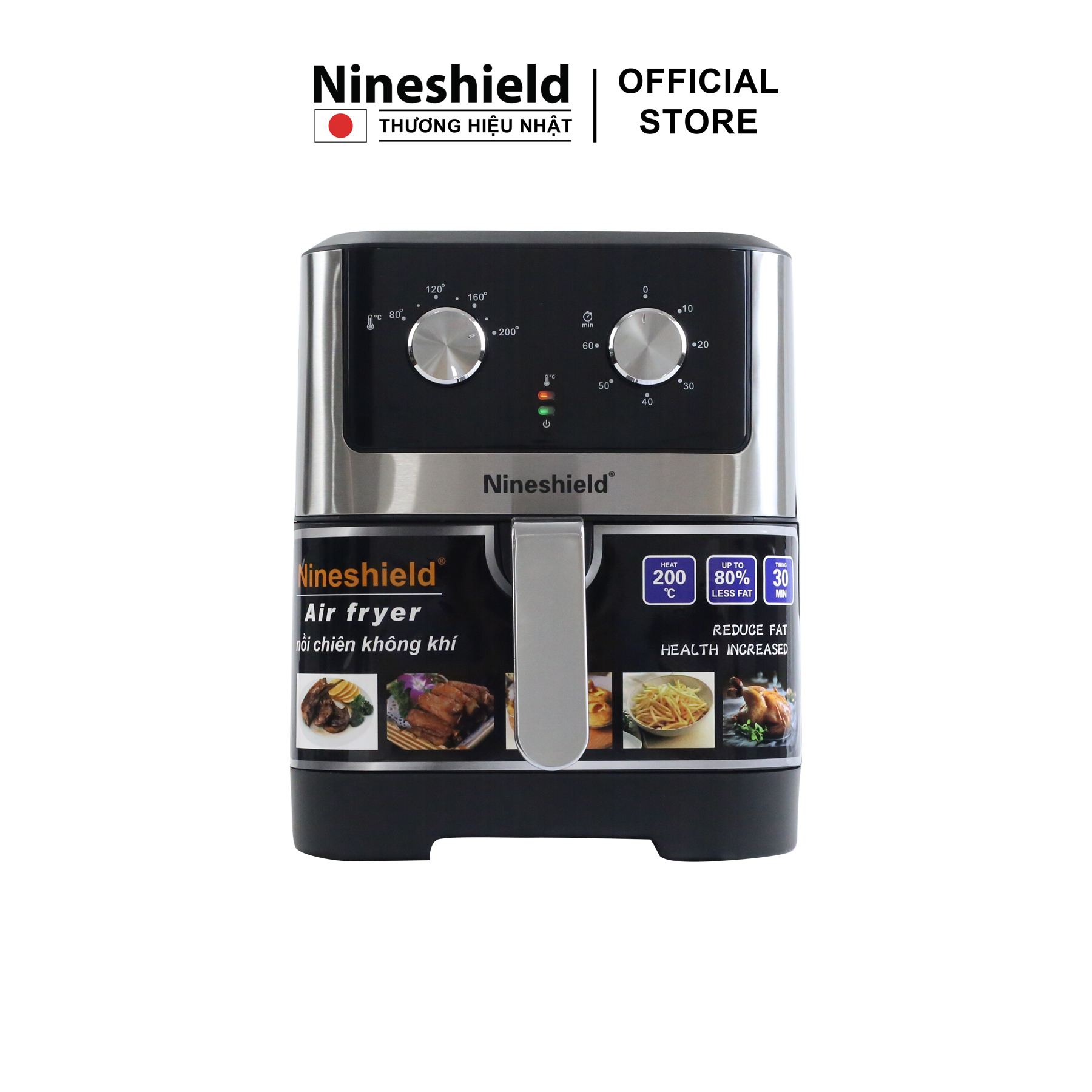 Nồi chiên không dầu Nineshield 9L KB1000 - Hàng chính hãng