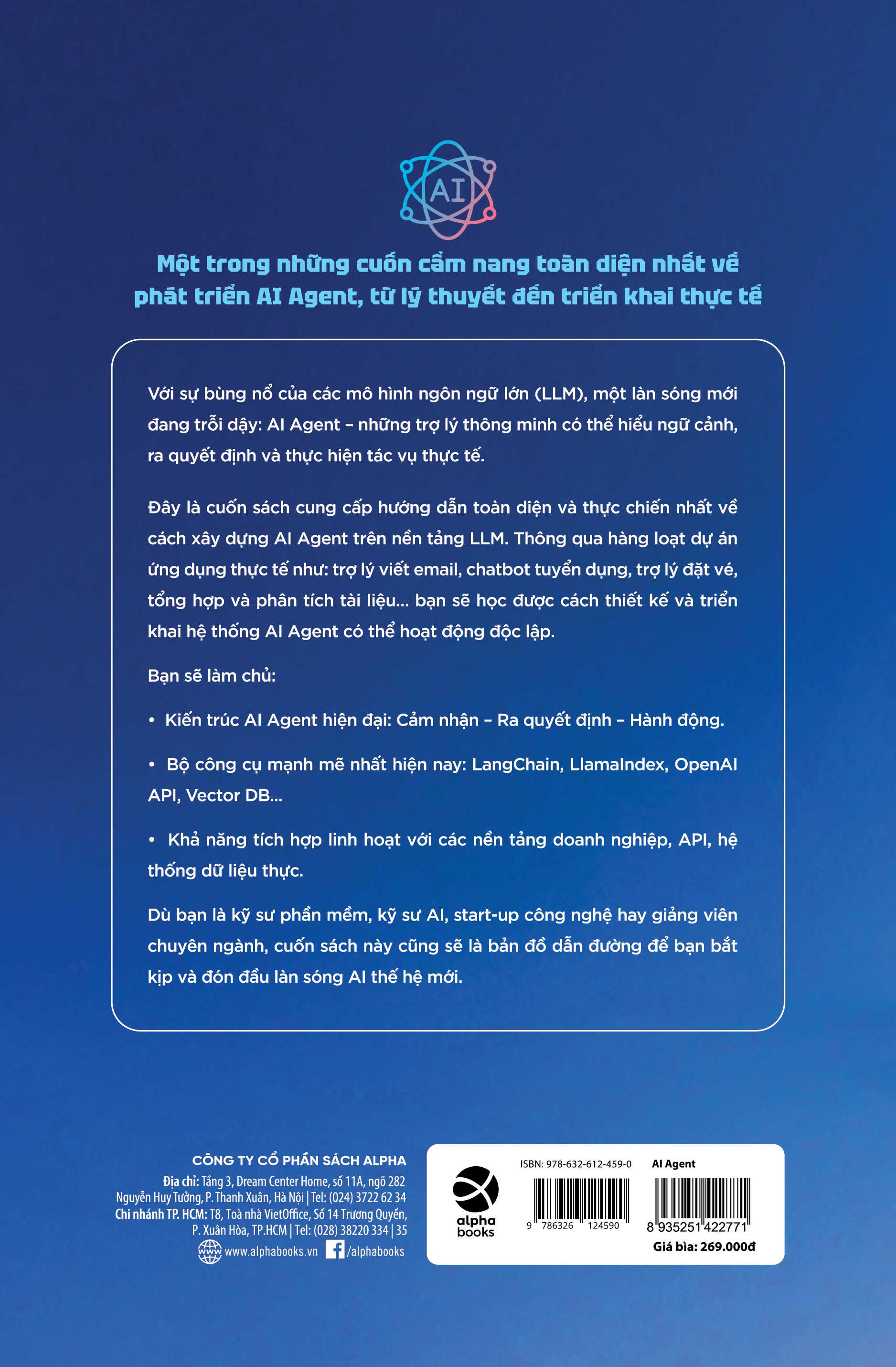 Sách AI Agent – Thiết Kế, Thực Hành Và Kiến Tạo Tác Nhân Thông Minh