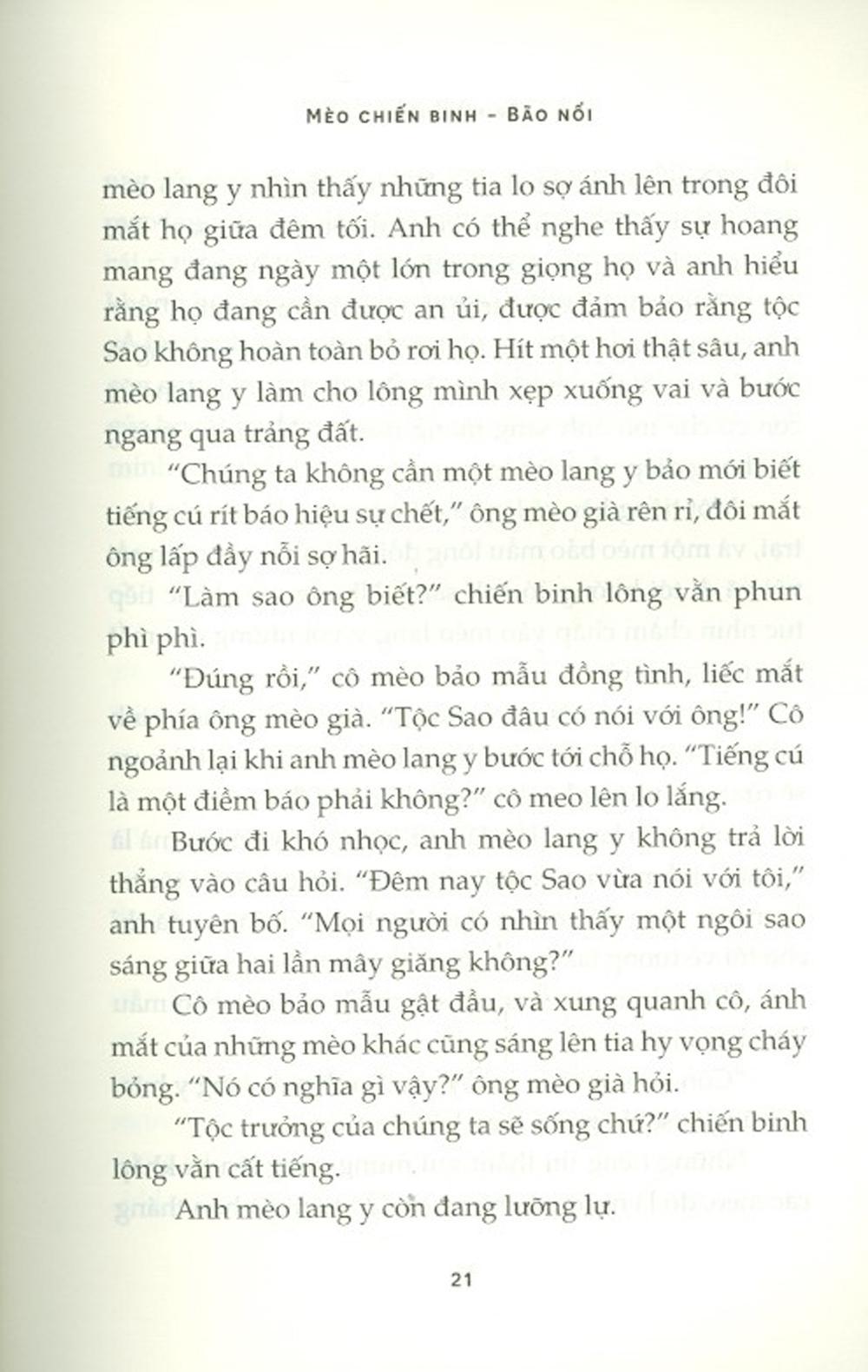 Sách Mèo Chiến Binh - Bão Nổi