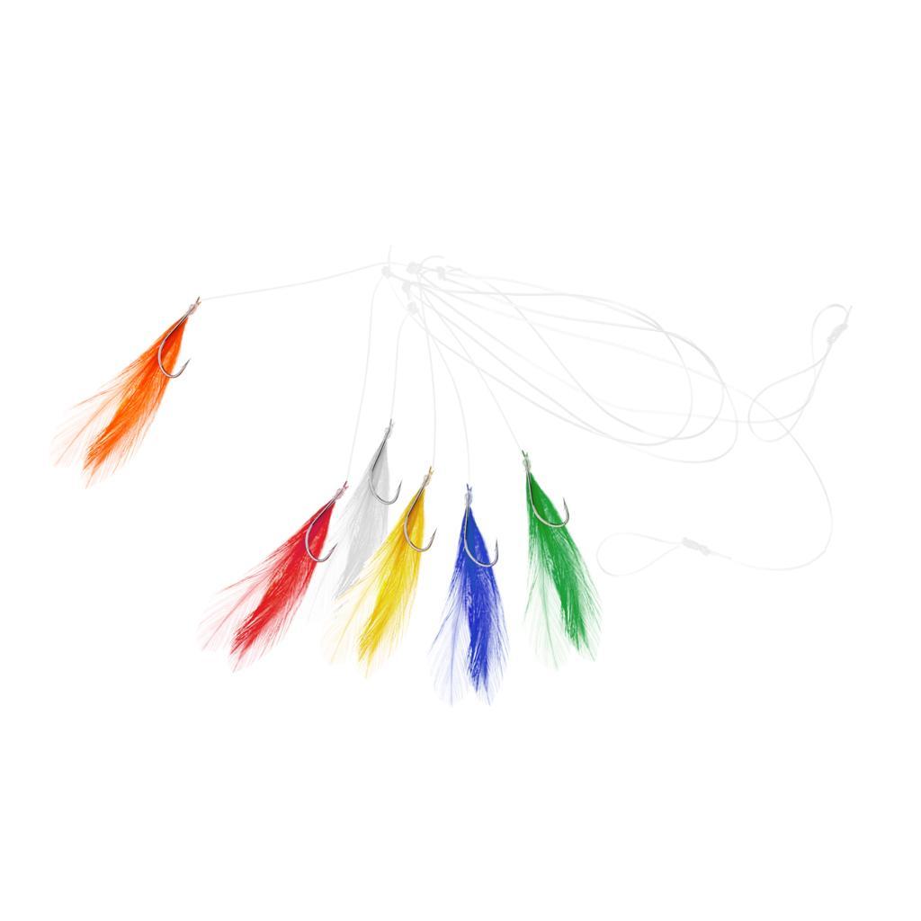 2-5pack Saltwater Sea Fishing Rigs High Carbon Steel Fishing String Hooks