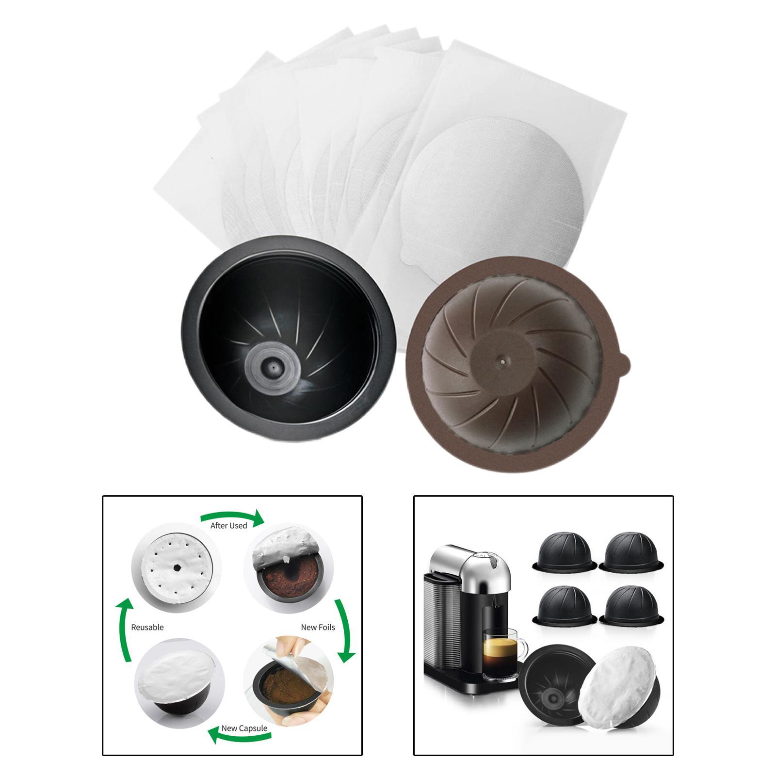 Refillable Coffee Capsule Filter Cup with Aluminum Foil Seals Coffee Maker