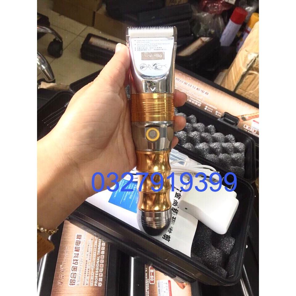 Tông đơ cắt tóc cao cấp HUAERBO B60 - pin trâu 10h