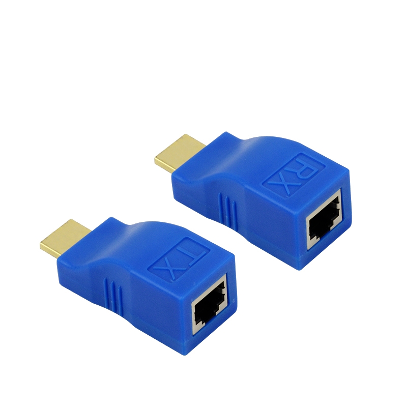 Bộ kéo dài HDMI Extender 30m qua cáp mạng Cat5E,6 chuẩn RJ45 AZONE