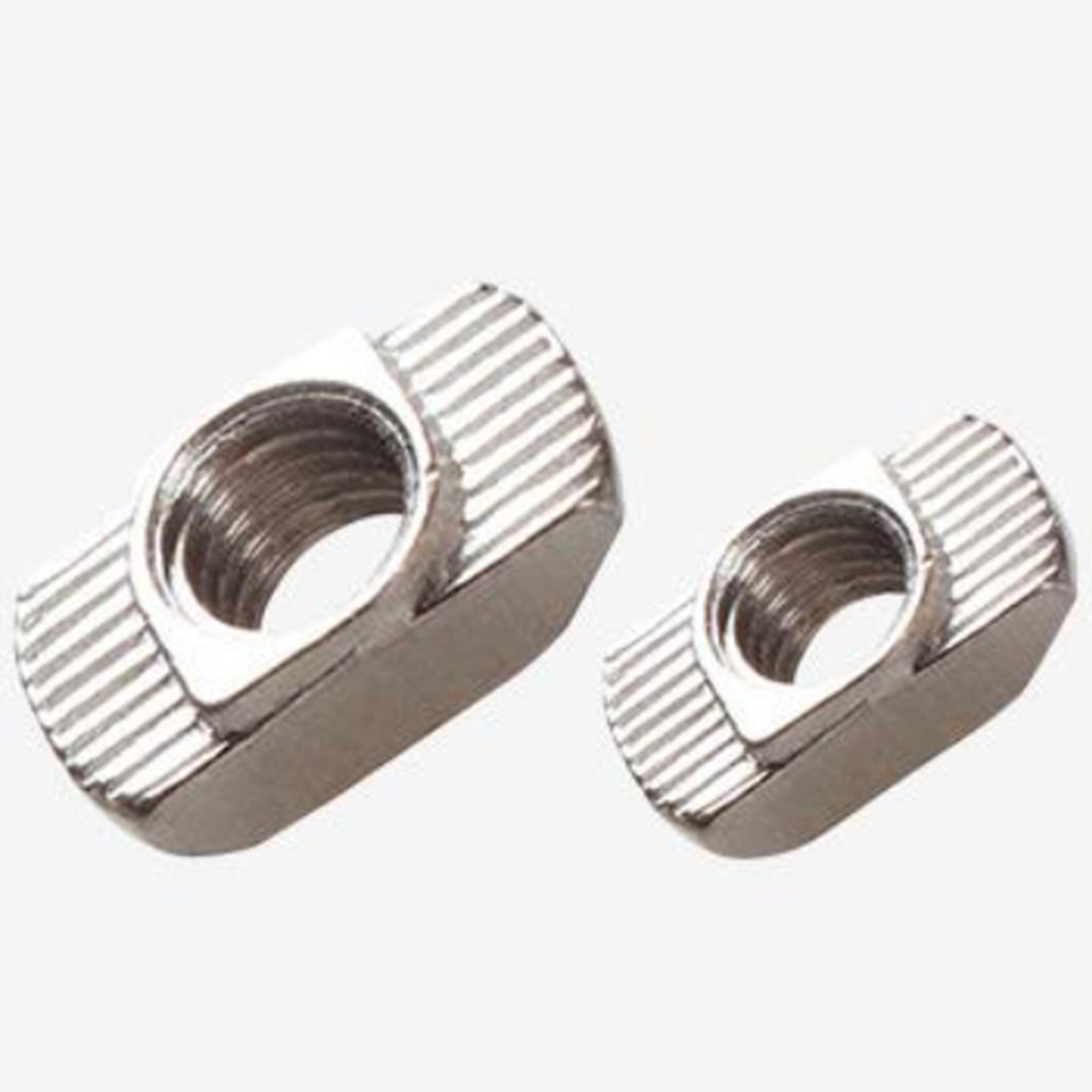 50Pcs Carbon Steel T Nuts Assortment High Strength for Woodworking 20 Series