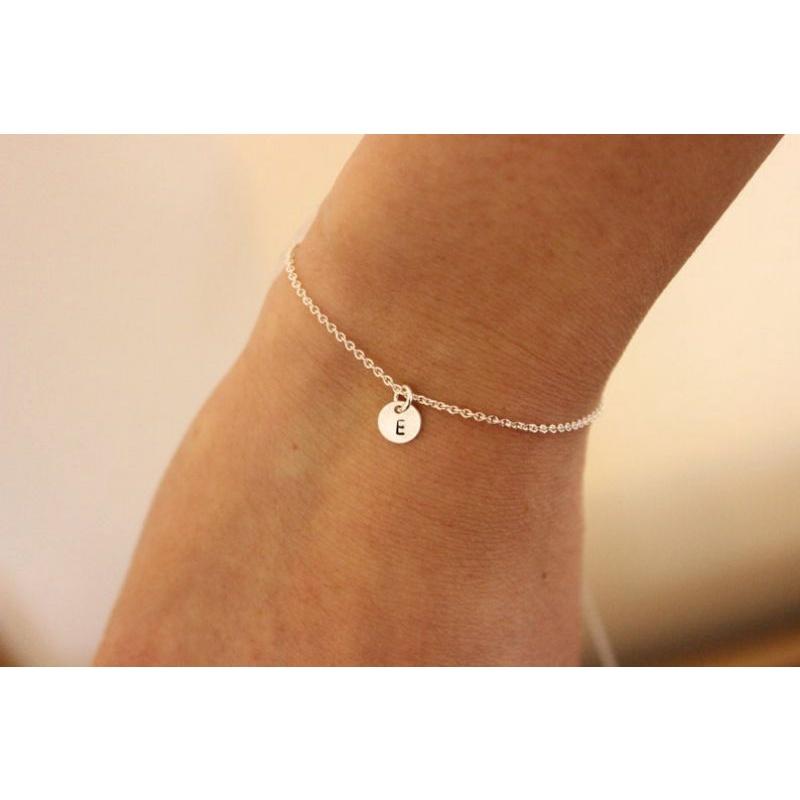 Lắc tay bạc theo chữ cái theo yêu cầu YN JEWELRY