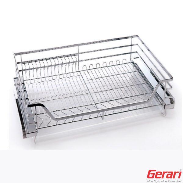 KỆ BÁT ĐĨA NAN DẸT INOX 304 BÓNG MỜ CAO CẤP