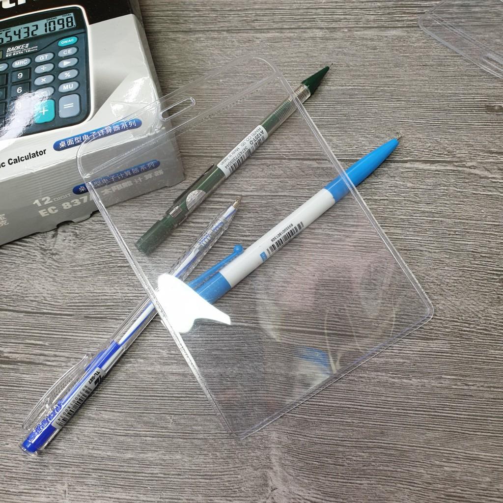 LỐC 50 CÁI bao thẻ bảng tên đứng 9x12cm
