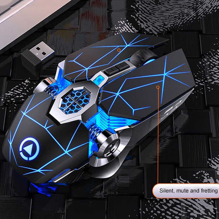 Chuột A7 không dây chuyên game pin sạc Led 7 màu - CHUỘT ĐỈNH CHO DÂN PUBG & FPS - NTH