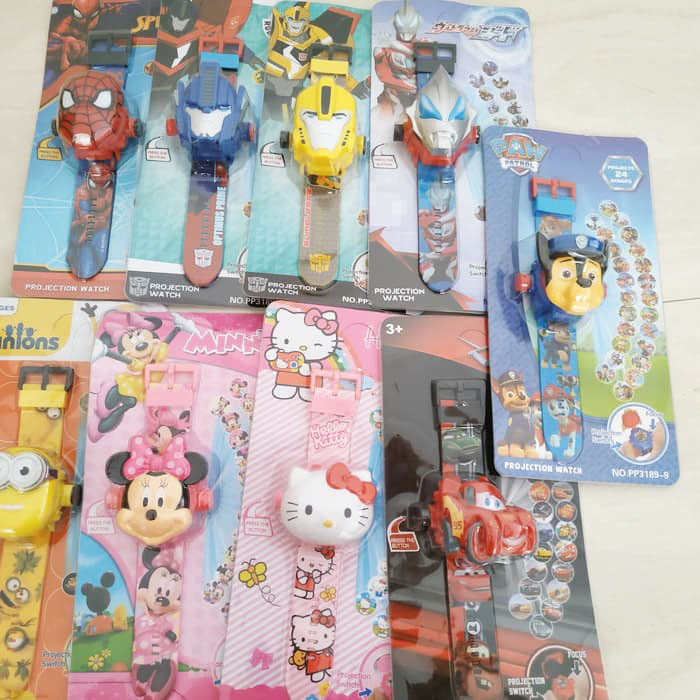 Đồng hồ điện tử chiếu 24 hình 3D Projector Watch Avengers