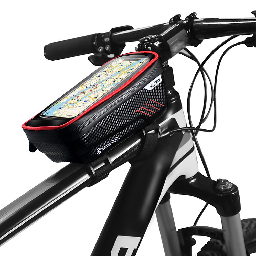 Túi đựng điện thoại dành cho xe đạp với màn hình cảm ứng vỏ chống nước gắn khung trước xe đạp