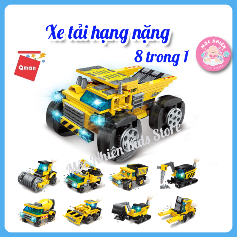 Đồ chơi xếp hình lắp ráp lego Qman 1806: Xe tải hạng nặng (396 mảnh ghép)