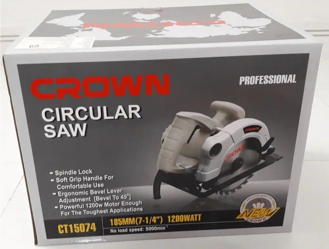 Máy cưa đĩa cầm tay Crown CT15074 - Hàng chính hãng