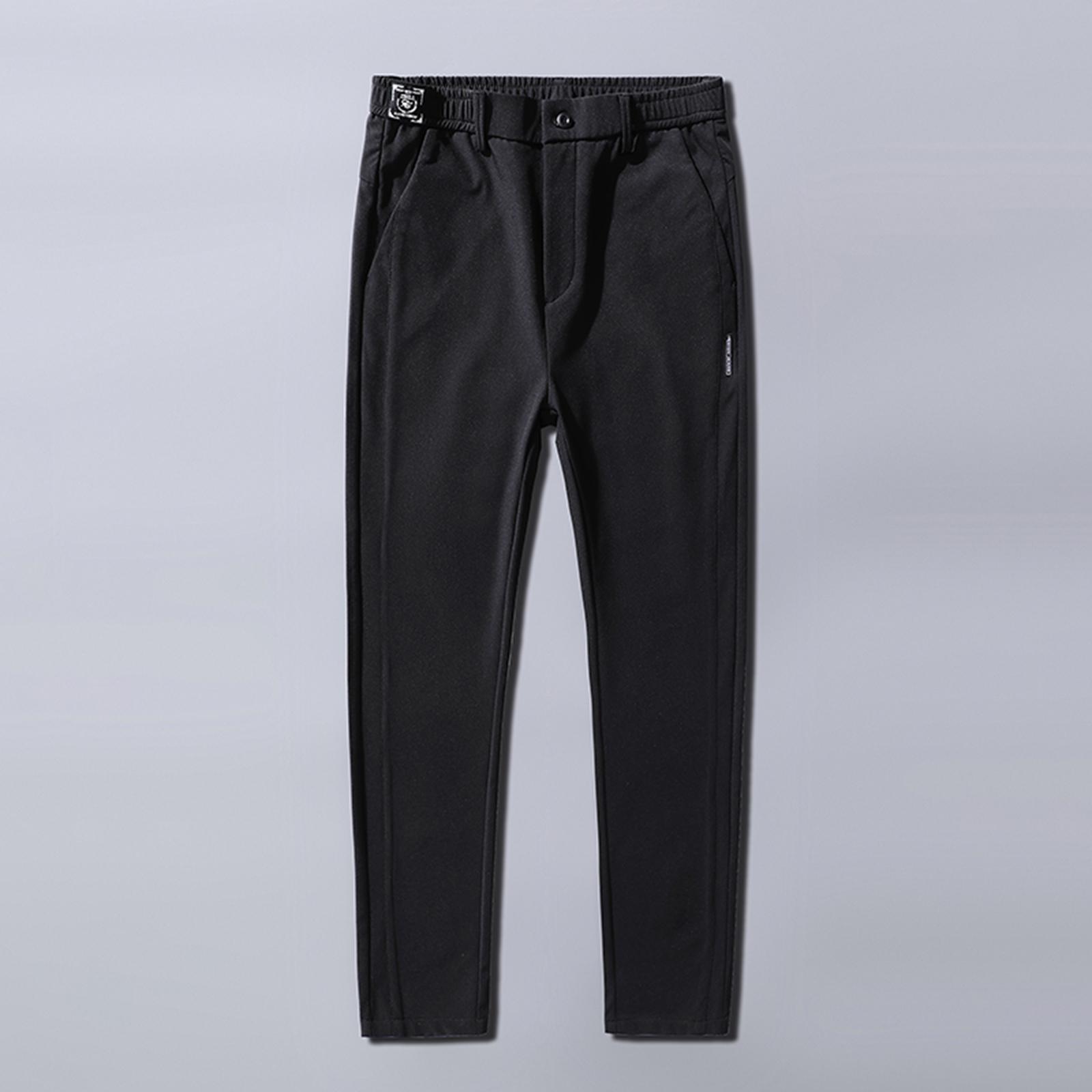 Men Casual Pants Relaxed Fit Summer Trousers Construction Boys Stretch Pants