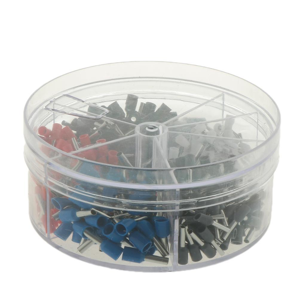 400 Pieces Insulated Cord Pin End Terminal Wire Crimp Connector Bootlace Ferrules 0.5-2.5mm²