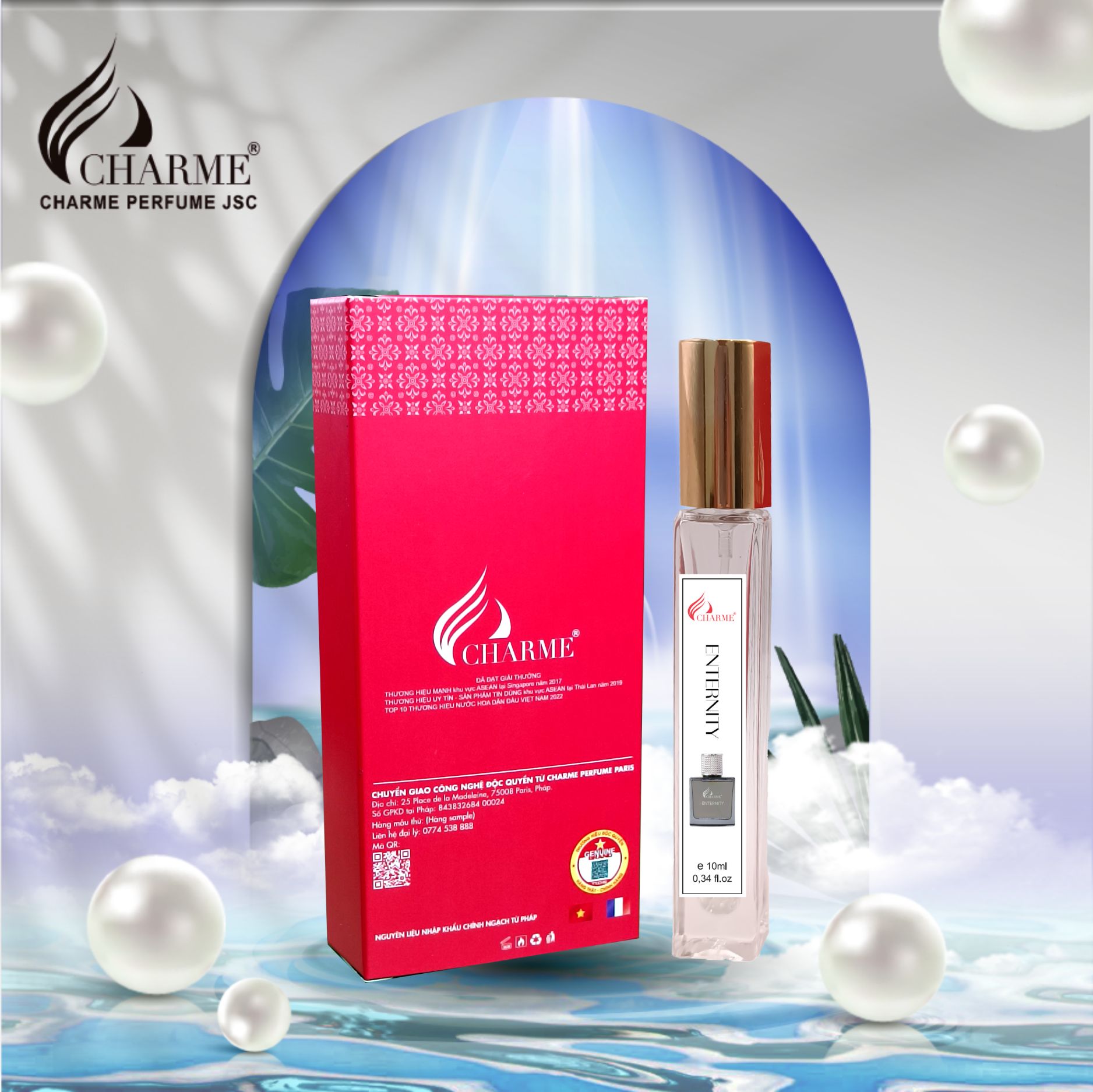 Nước Hoa Nam Charme Enternity 60ml Hương Thơm Nam Tính Mạnh Mẽ Lựa Chọn Phù Hợp Cho Phái Mạnh