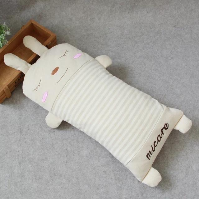 Gối chống bẹp đầu trẻ em 100% cotton hữu cơ