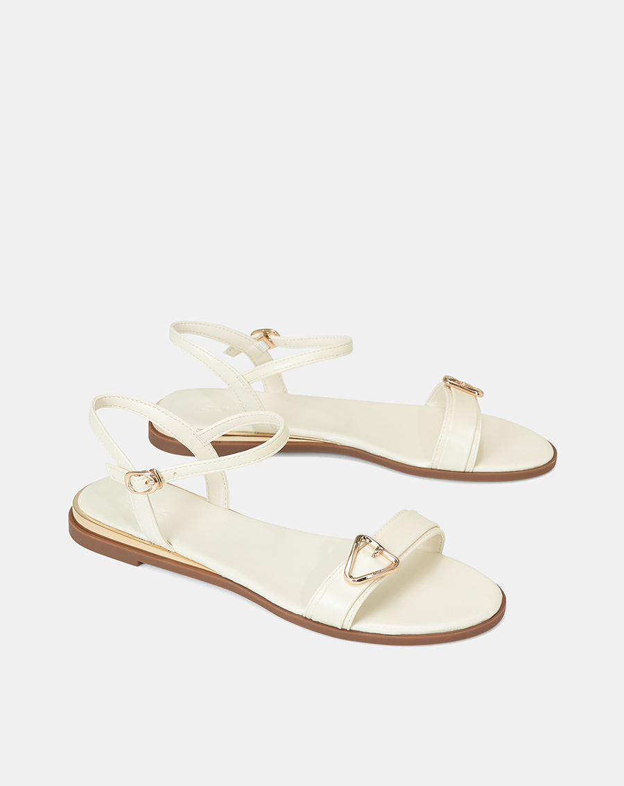 Giày Sandal Nữ 3cm Thời Trang JUNO Bệt Trang Trí Khoá SD03068