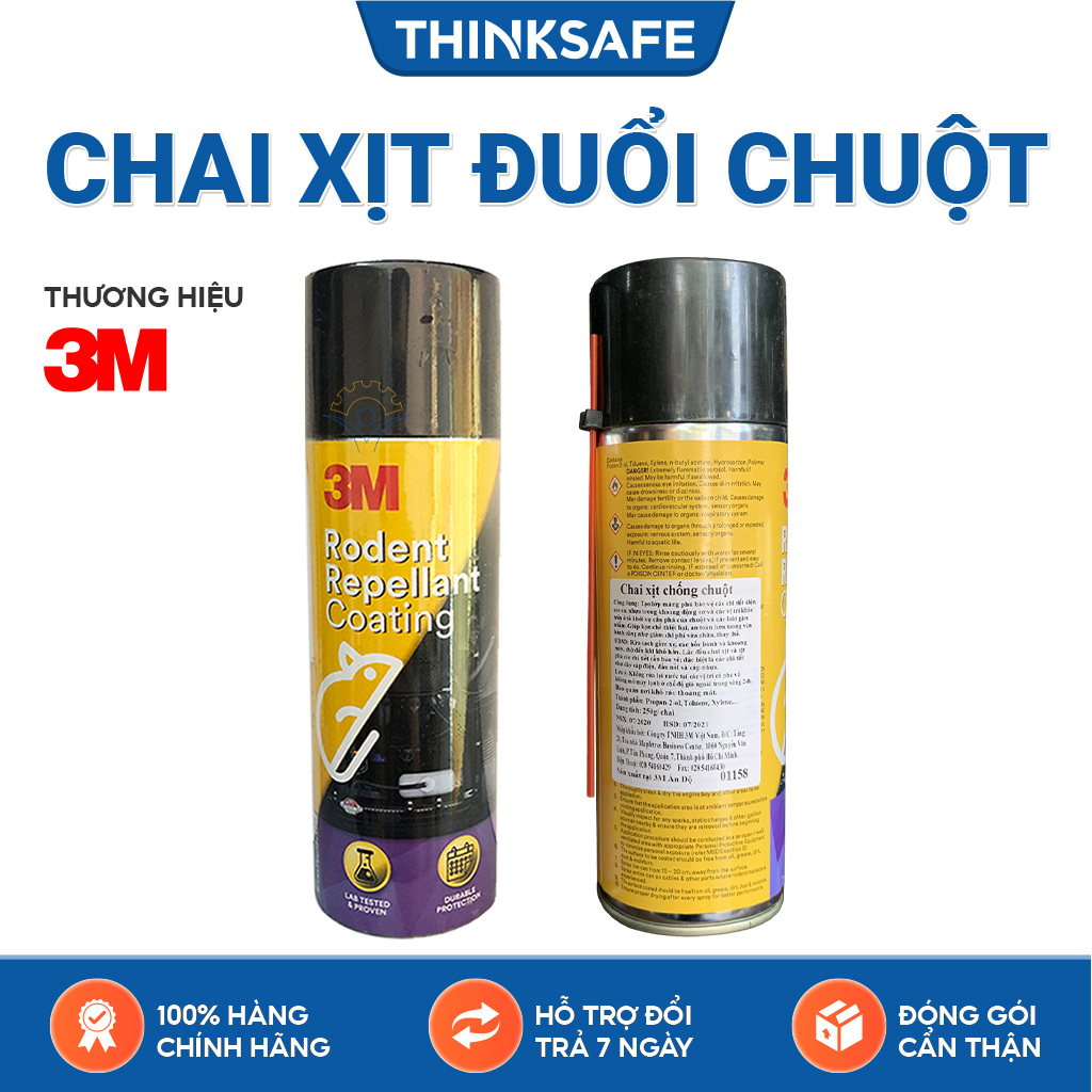 Chai xịt chống chuột 3M Rodent Repellant Coating - Bình xịt đuổi chuột khỏi động cơ xe 250g