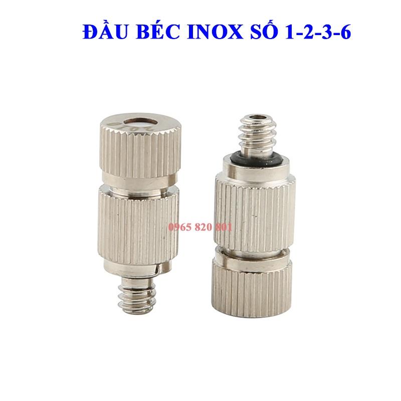 Béc Phun Sương Bao Gồm Đế Và đầu béc INOX