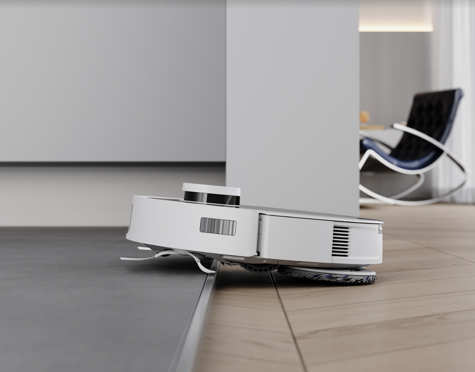 Robot Hút Bụi Lau Nhà Thông minh Giặt Giẻ Tự Động Ecovacs Deebot T10 Turbo - Bản Quốc Tế - Điều Khiển Bằng Giọng Nói, Lực hút 3000 Pa, Camera 960p, Lưu 3 Bản đồ - Hàng Chính hãng