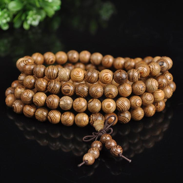 Chuỗi tịnh độ 108 hạt - tràng hạt bằng gỗ muồng tự nhiên
