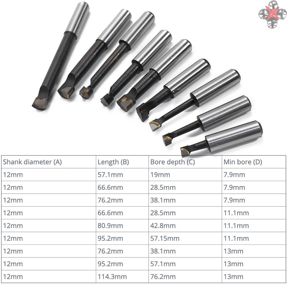 Bộ 9 Thanh Hợp Kim 12mm Cho Máy Tiện