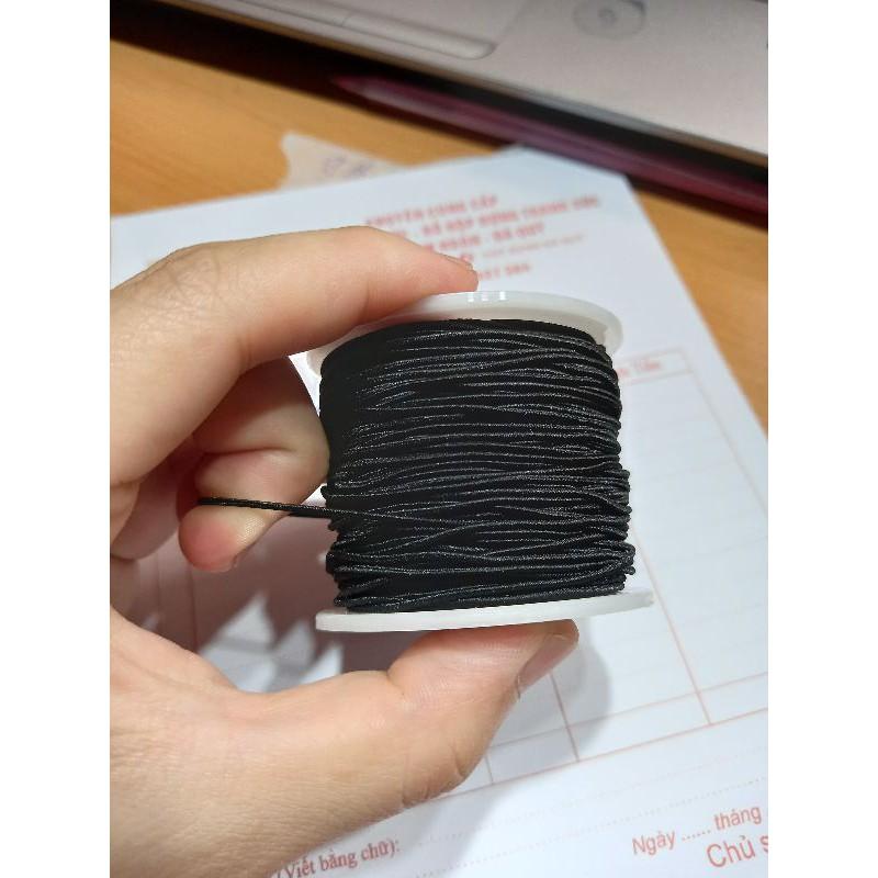 Chun co dãn xâu vòng gỗ cuộn nhỏ 50m