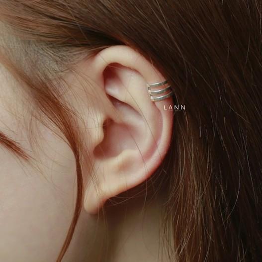 Khuyên kẹp vành 3 vòng S925 LANN