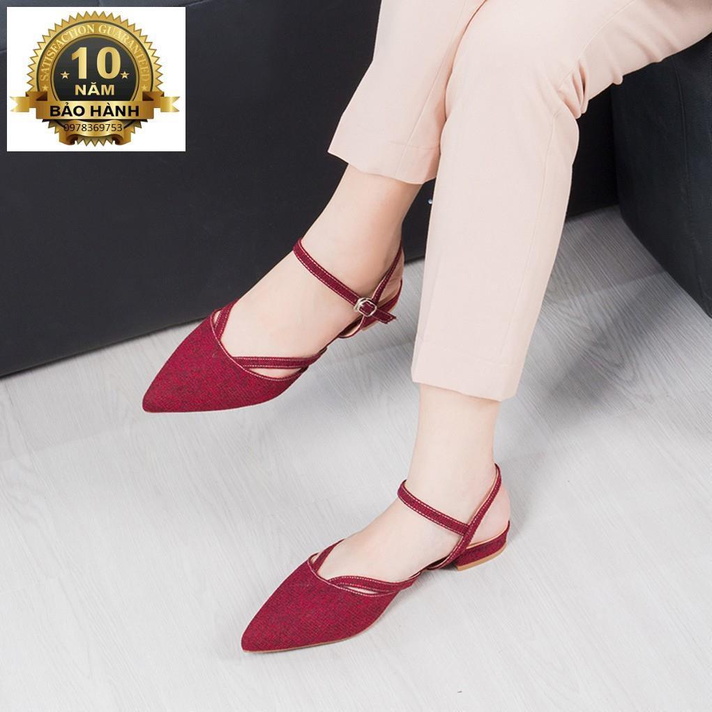 Giày Nữ Đế Bệt Mũi Nhọn Thời Trang EL008