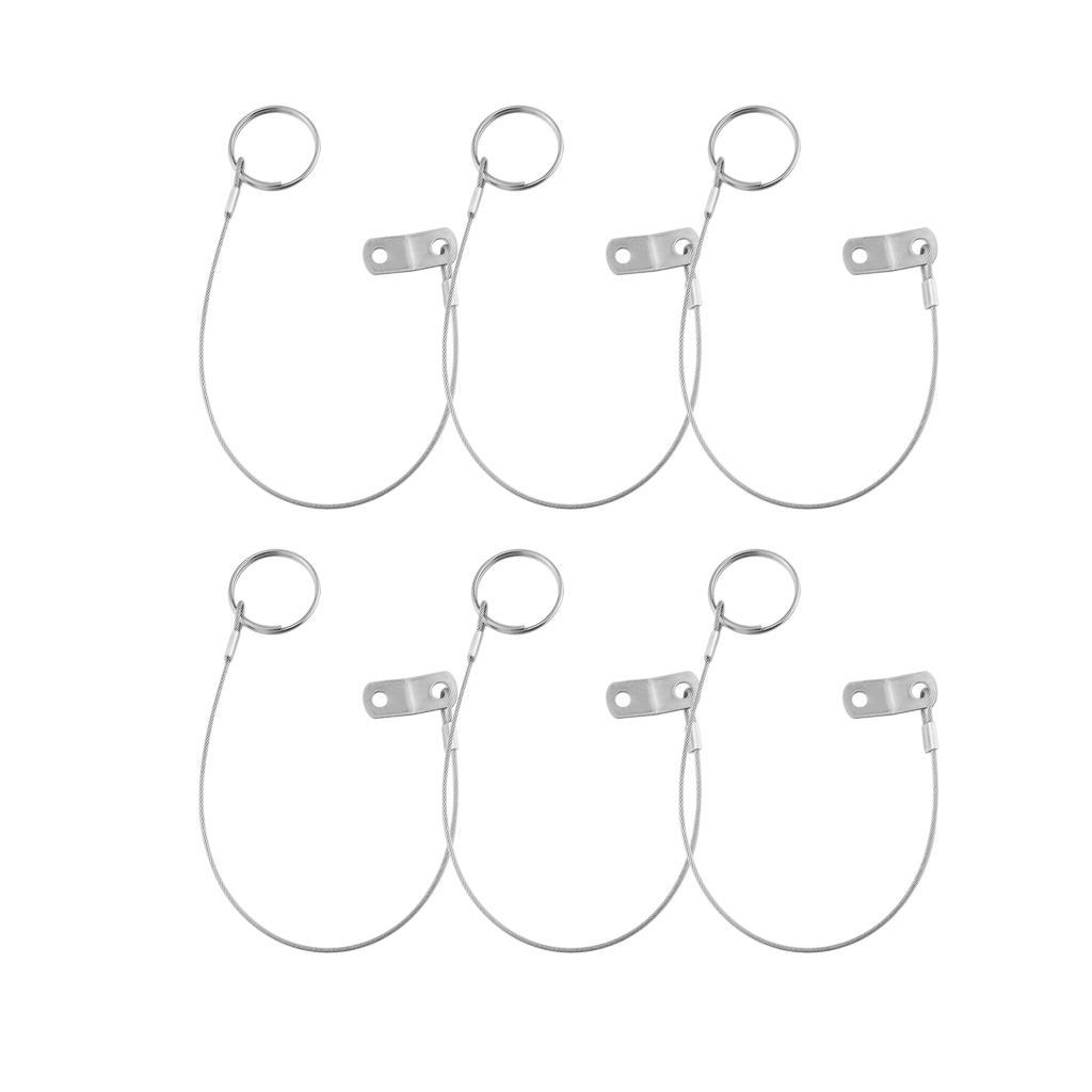 6x 316 Stainless Steel  Top  Pin & 150mm 5.91inch Lanyard