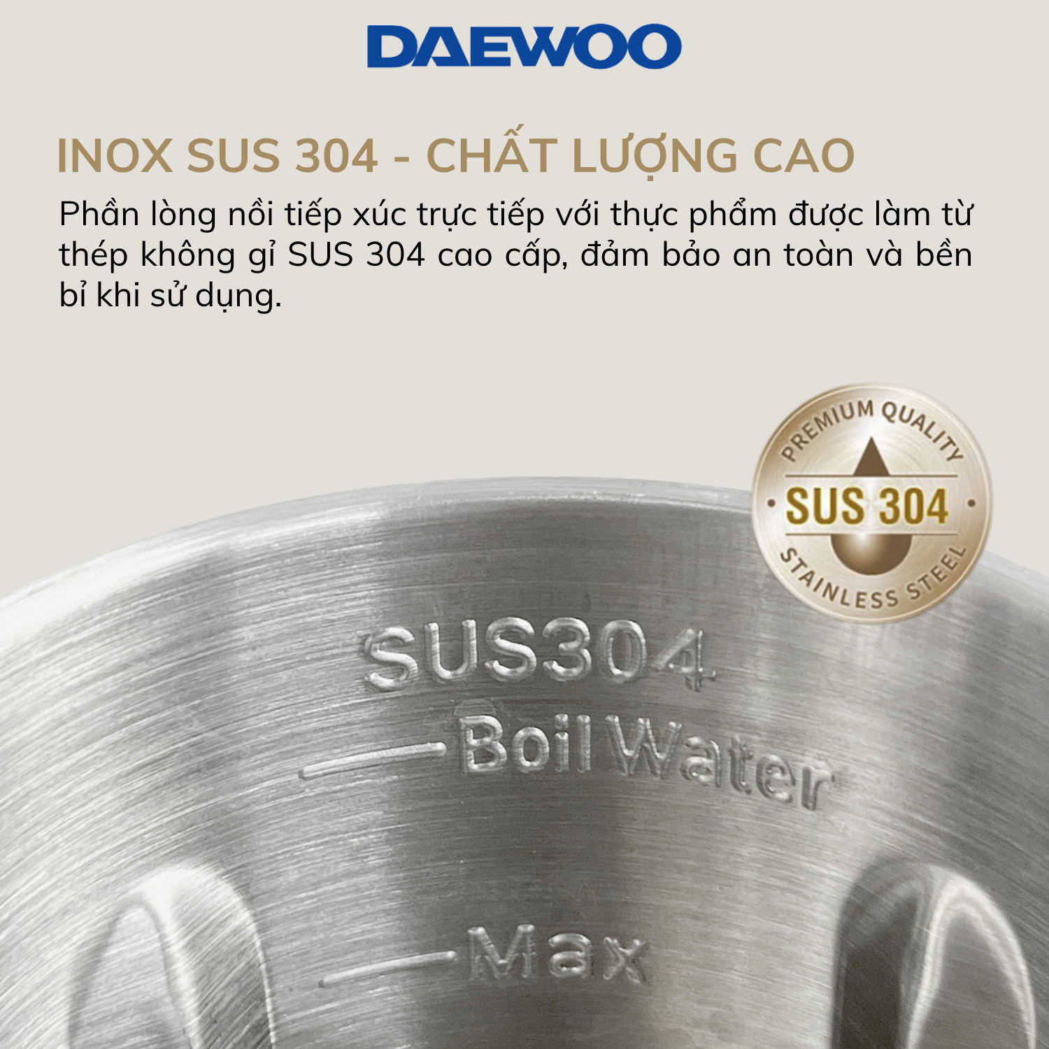 Máy Làm Sữa Hạt Daewoo DWSM-1310 1L, tặng Cẩm Nang 50 Công Thức - Máy Xay Nấu Đa Năng BH 2 năm, Hàng Chính Hãng