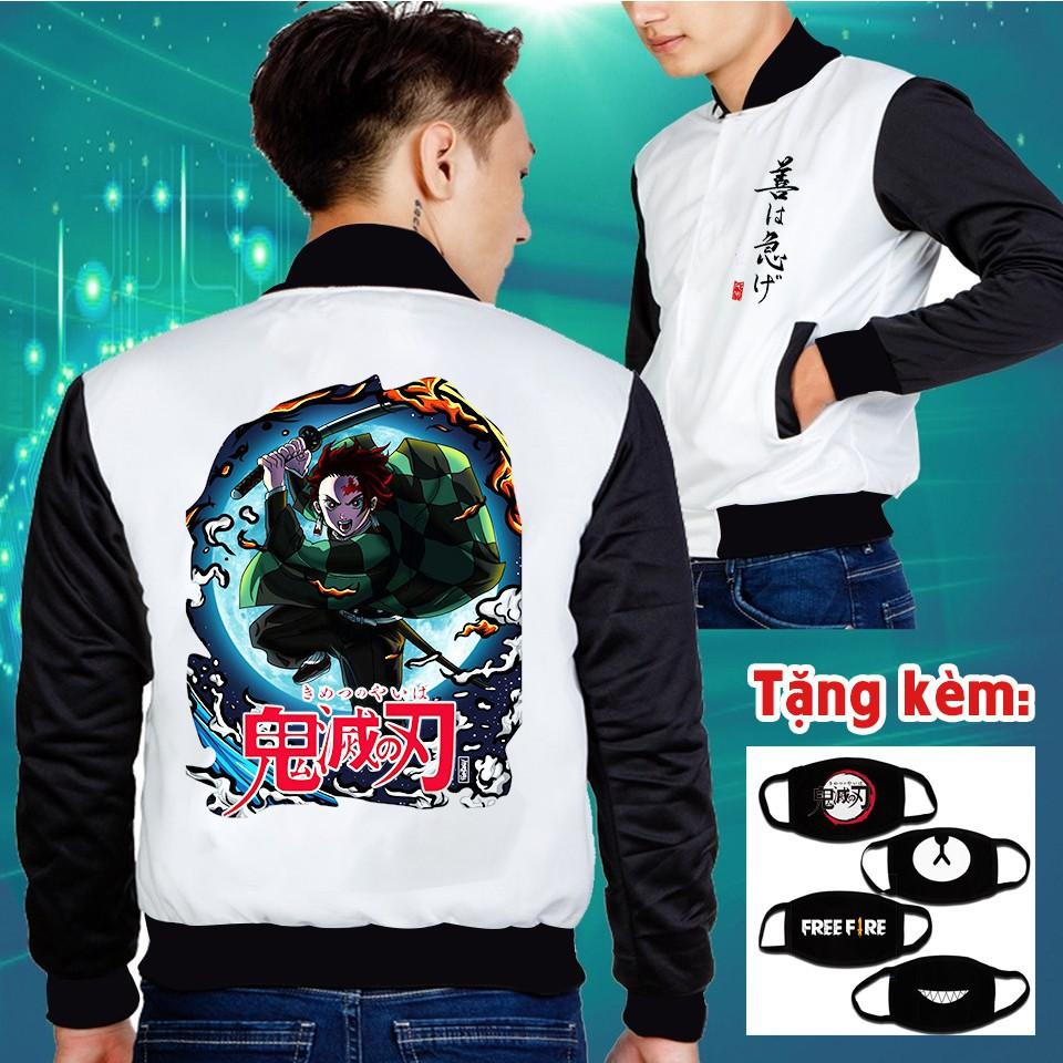 6 MẪU ÁO KHOÁC KIMETSU NO YAIBA cực HOT khuyến mại khủng giá rẻ dẹp
