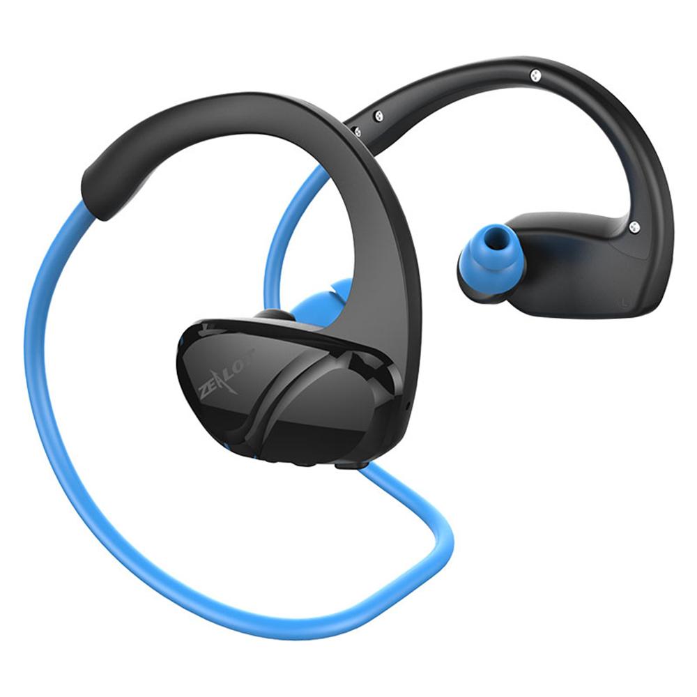 Tai nghe không dây ZEALOT H6 BT5.0 Âm thanh nổi chống nước có mic-Màu xanh dương