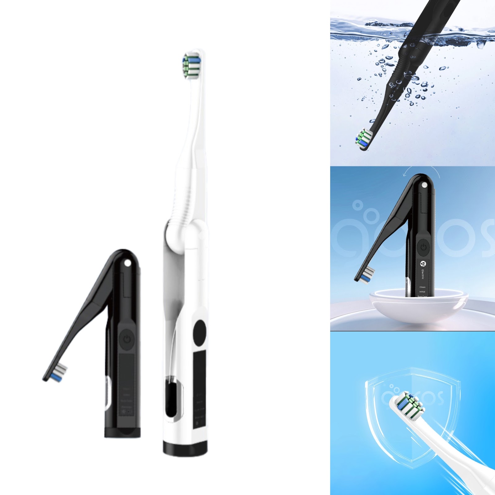 Bàn Chải Đánh Răng Điện Goros Expert 9000 Electric Toothbrush (Tích Hợp Đèn UV Diệt Khuẩn) - Hàng Chính Hãng