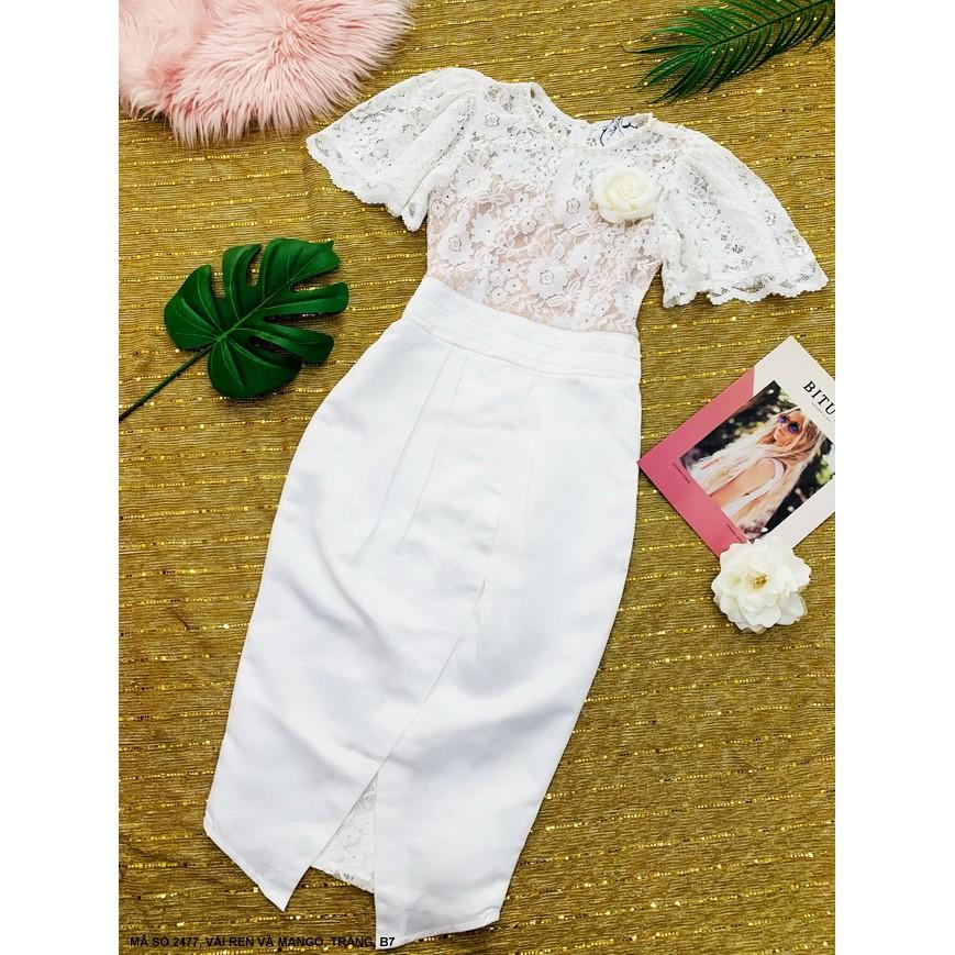 ĐẦM THUN PHỐI REN SANG TRỌNG