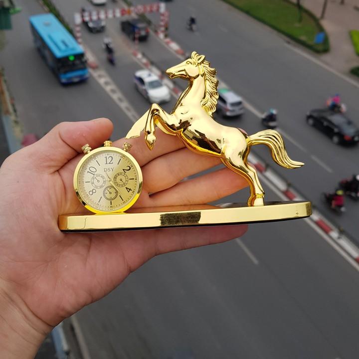 Tượng linh vật phong thủy và Đồng hồ nước hoa trang trí Taplo Xe hơi, Ô tô