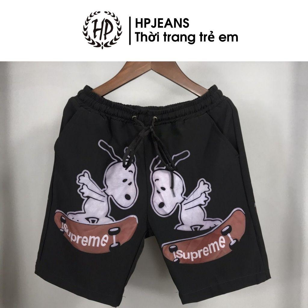 Quần Đùi Bé Trai HPJEANSQD0441 HẬU BÙI quần lửng cho bé trai HP Jeans chất liệu vải gió cao cấp cho trẻ từ 6 đến 10 tuổi