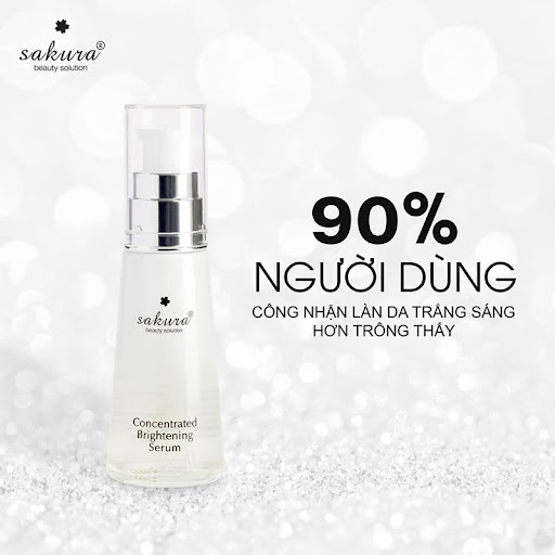 Serum dưỡng da trắng sáng, ngăn ngừa sạm nám Sakura Concentrated Brightening Serum 30ml