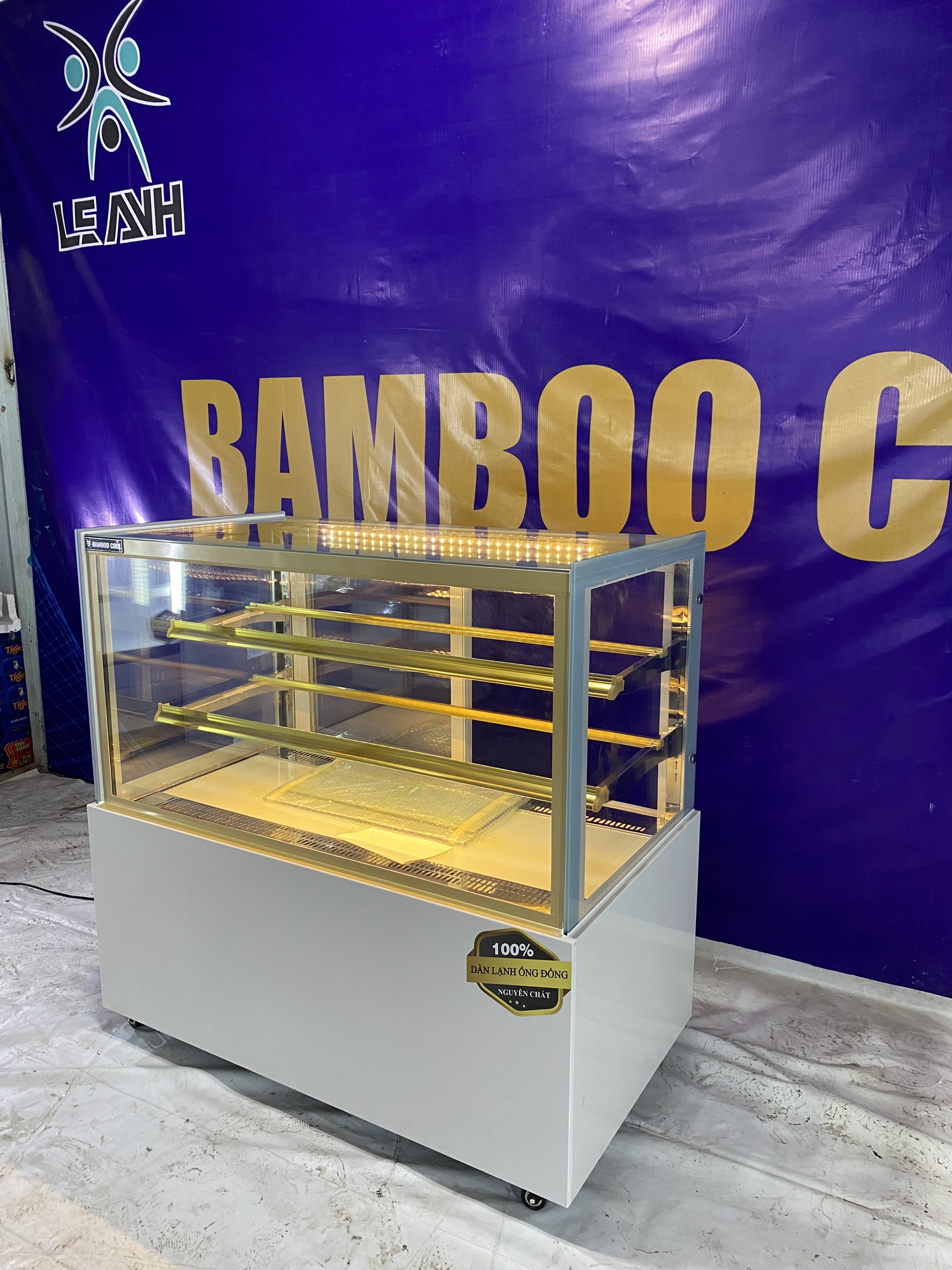 Tủ mát bánh kem Bamboo Cool HPBK-12003T ngang 1m20 - bao vận chuyển TPHCM