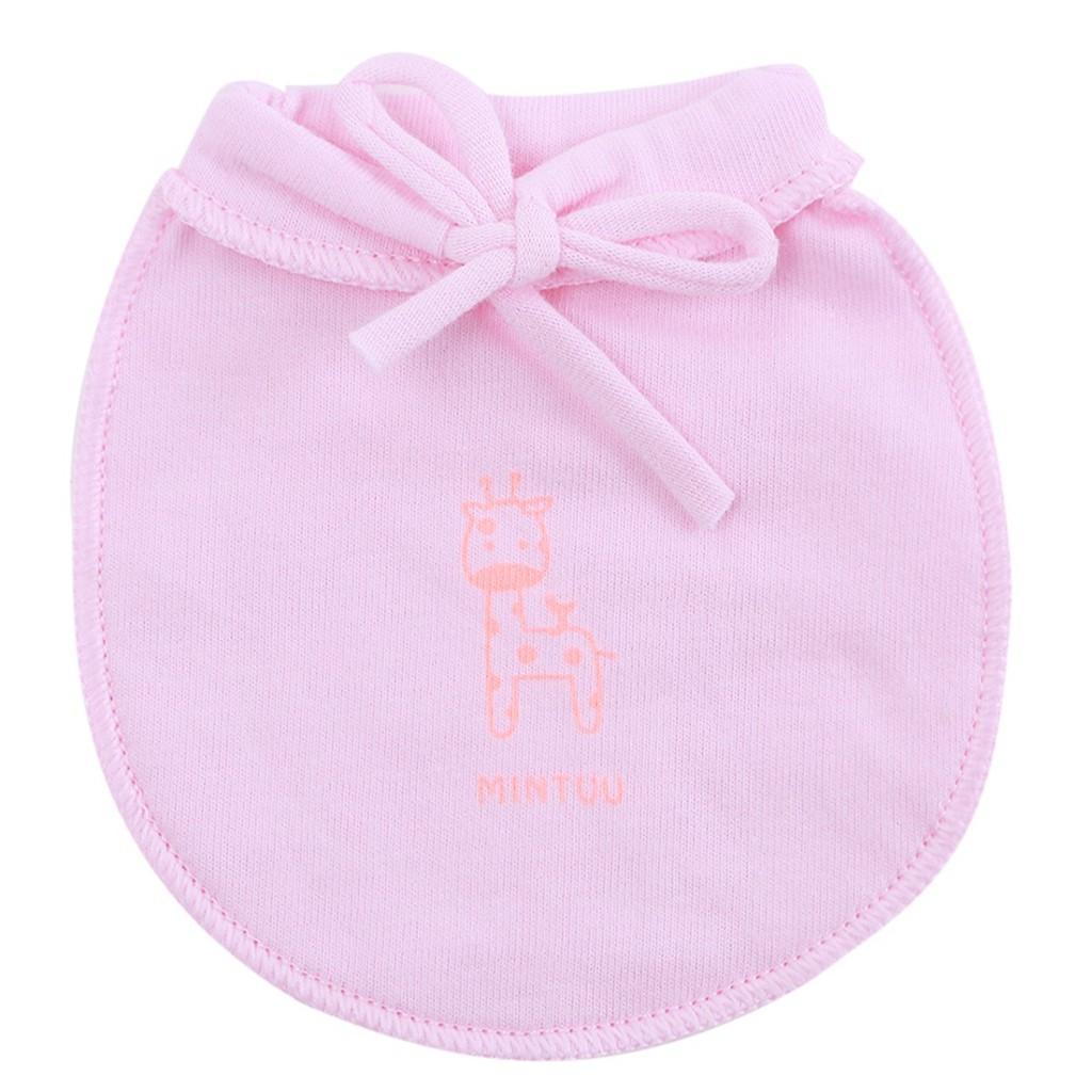 Đôi Bao Tay + Bao Chân Cột Dây Sơ Sinh In Màu Mintuu MT 3061