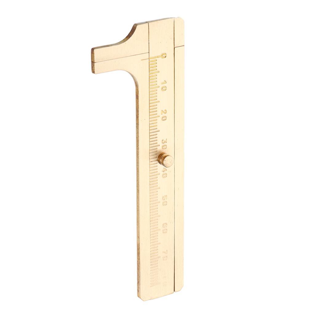 Mini Sliding Gauge Bead Wire Jewelry Measuring Pocket Caliper