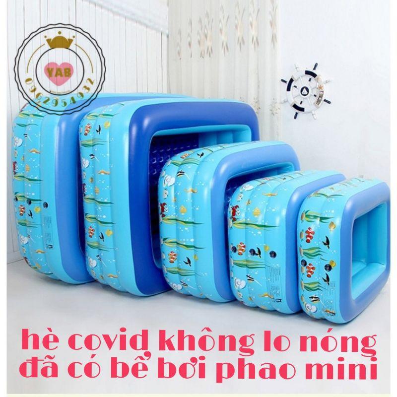 Bể Bơi Cho Bé Phao Bơi 2 Tầng Có Đáy 2 Lớp Chống Trượt Kích Cỡ 1m3, 1m5, 1m8 ,2m