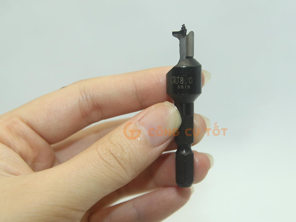 Mũi khoan tạo lỗ chốt gỗ Φ8 chuôi lục