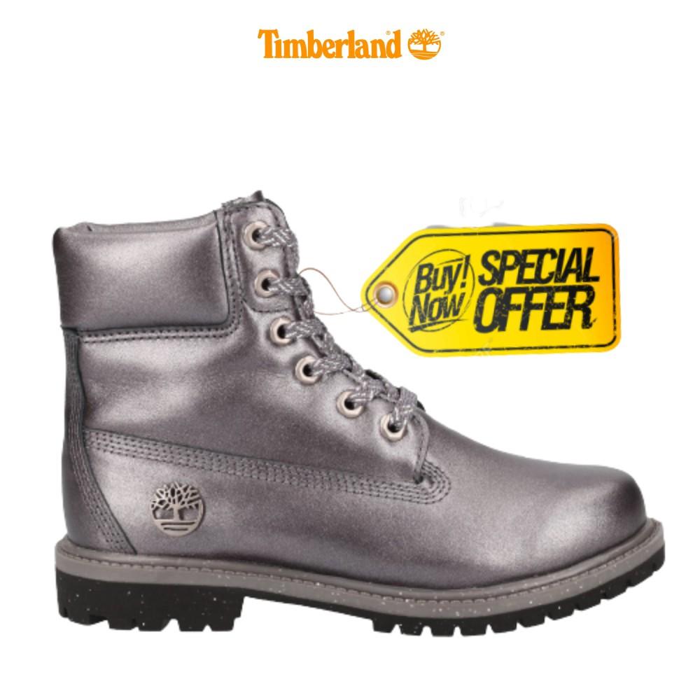 Giày Boot Cổ Cao Nữ Timberland 6-inch Premium Metallic Xám TB0A24HYFQ